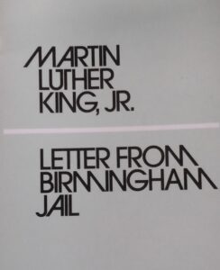 Letter from Birmingham Jail By Martin Luther King Junior
