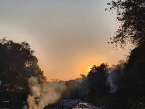 Sunset at Guchhu pani