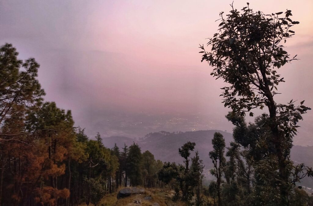 Visibility on Birni Devi Trek
